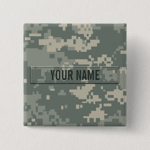 Badge Carré 5 Cm Camouflage d'ACU d'armée personnalisable
