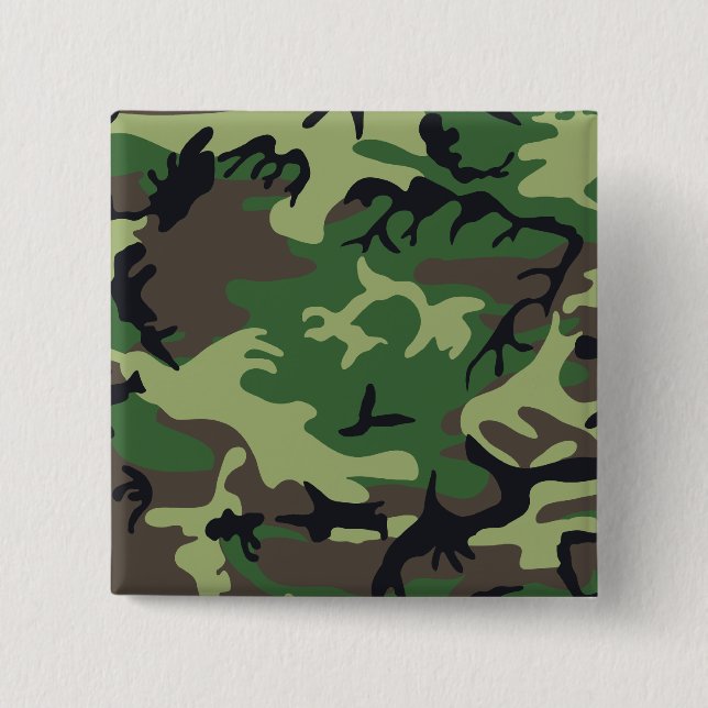 Badge Carré 5 Cm Camouflage militaire (Devant)