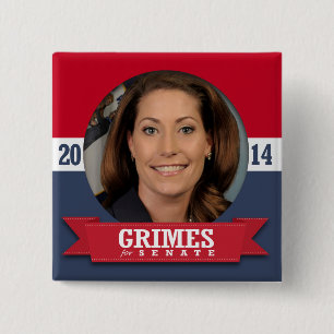 BADGE CARRÉ 5 CM CAMPAGNE D'ALISON LUNDERGAN-GRIMES