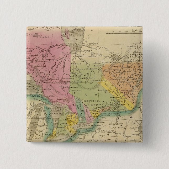 Badge Carré 5 Cm Canada 2 (Devant)