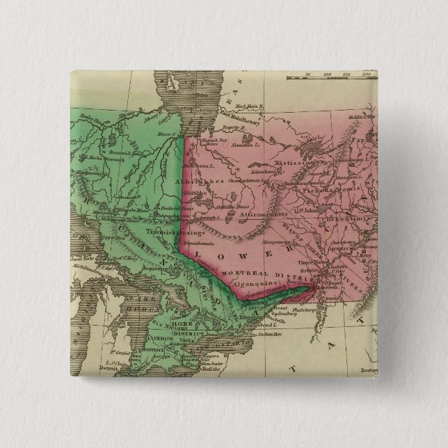 Badge Carré 5 Cm Canada 3 (Devant)