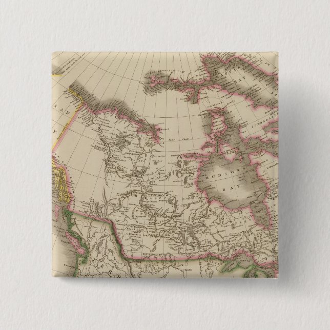 Badge Carré 5 Cm Canada 5 (Devant)