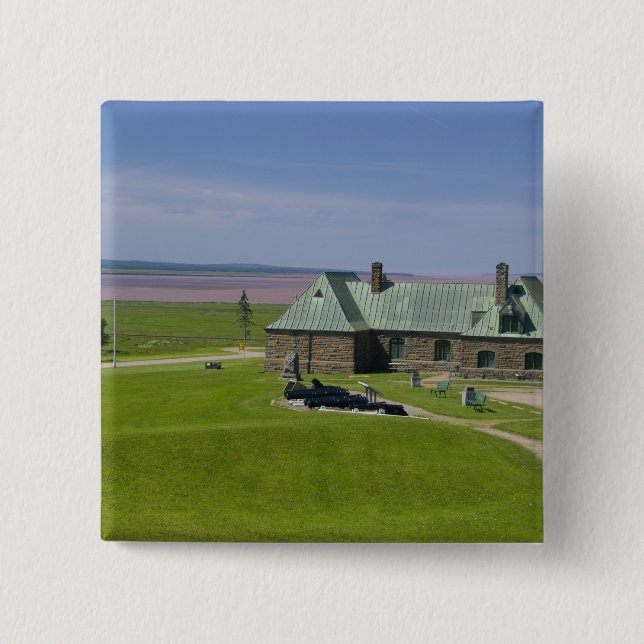 Badge Carré 5 Cm Canada, Nouveau-Brunswick, Aulac. Fort Cumberland (Devant)