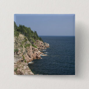 Badge Carré 5 Cm Canada, Nouvelle-Écosse, île du Cap-Breton, Cabot