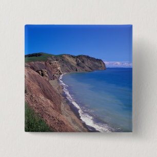 Badge Carré 5 Cm Canada, Québec, Îles-de-la-Madeleine, Casquette 