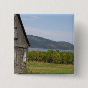 Badge Carré 5 Cm Canada, Québec, L'isle-aux-Coudres,