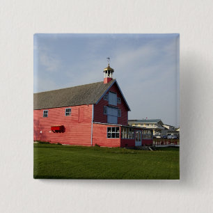 Badge Carré 5 Cm Canada, Québec, Percé. IMAGE RESTREINTE : Non