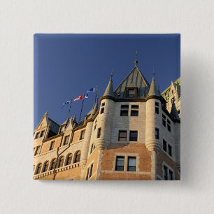 Badge Carré 5 Cm Canada, Québec, Québec. Château Fairmont