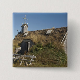 Badge Carré 5 Cm Canada, Terre-Neuve-et-Labrador, L'Anse Aux