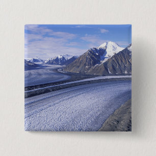 Badge Carré 5 Cm Canada, Territoire du Yukon, Parc national de Klua