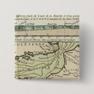 Badge Carré 5 Cm Canal anglais
