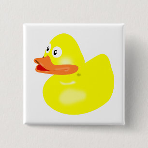 Badge Carré 5 Cm Canard de bain