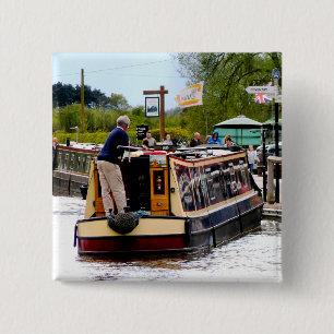 BADGE CARRÉ 5 CM CANAUX