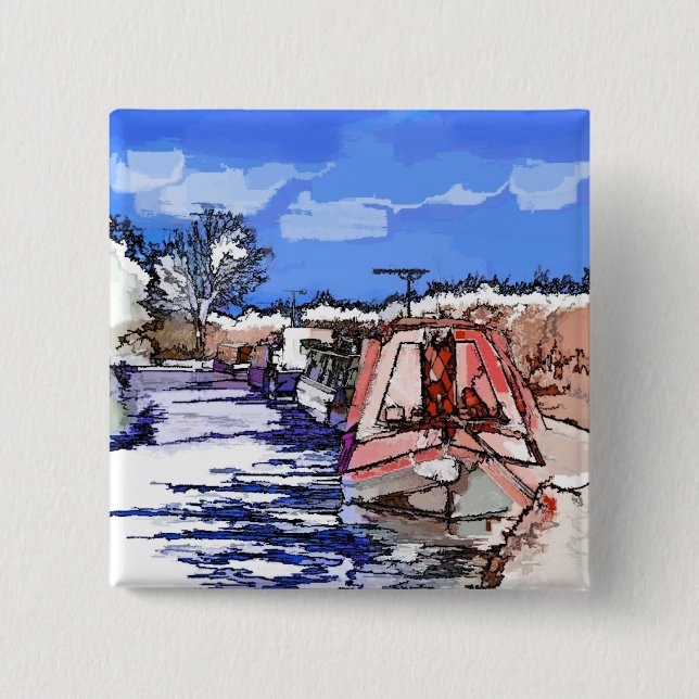 BADGE CARRÉ 5 CM CANAUX (Devant)