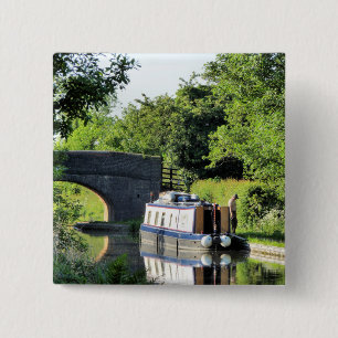 BADGE CARRÉ 5 CM CANAUX