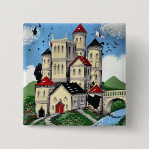 BADGE CARRÉ 5 CM CANAUX