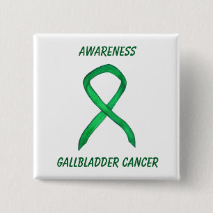 Badge Carré 5 Cm Cancer de la vésicule biliaire Sensibilisation ve