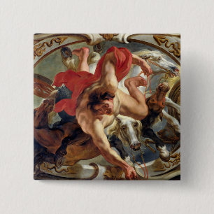 Badge Carré 5 Cm Cancer, des signes du zodiaque