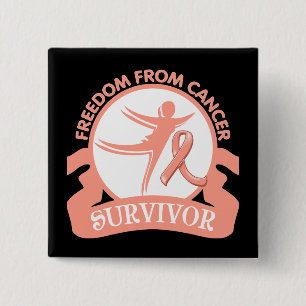 Badge Carré 5 Cm Cancer utérin