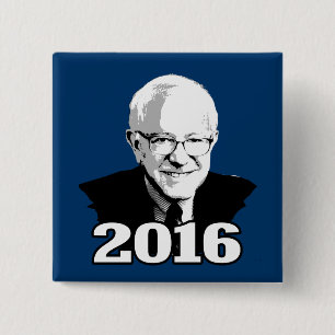 Badge Carré 5 Cm Candidat BERNIE SANDERS 2016