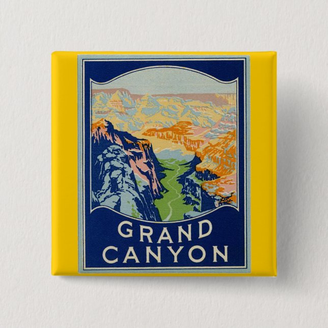 Badge Carré 5 Cm Canyon grand (Devant)