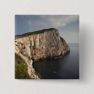 Badge Carré 5 Cm Cap Caccia, Alghero, Sardaigne, Italie