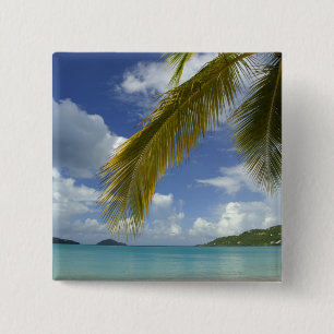 Badge Carré 5 Cm Caraïbes, Îles Vierges américaines, St.Thomas,