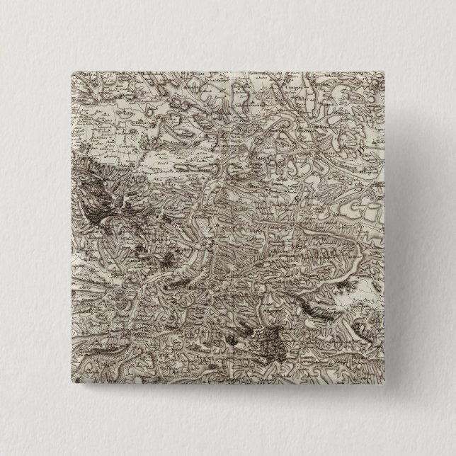 Badge Carré 5 Cm Carcassonne (Devant)