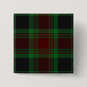 Badge Carré 5 Cm Carlow County Irish Tartan
