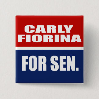BADGE CARRÉ 5 CM CARLY FIORINA, SÉNAT