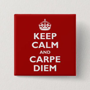 Badge Carré 5 Cm Carpe Diem !