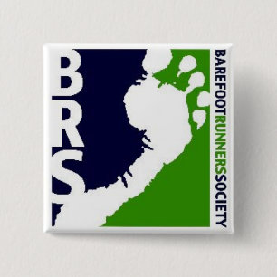 Badge Carré 5 Cm Carré blanc de pied de coureurs de Soc de logo au