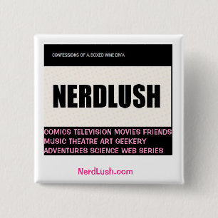 Badge Carré 5 Cm Carré de NerdLush~, bouton de la Communauté de