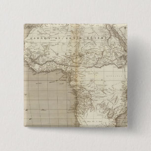 Badge Carré 5 Cm Carte africaine 2