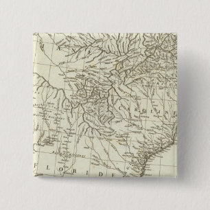 Badge Carré 5 Cm Carte canadienne