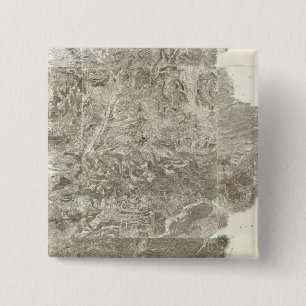 Badge Carré 5 Cm Carte composite de la France