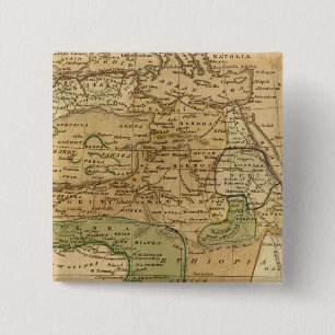 Badge Carré 5 Cm Carte de l'Afrique par Worcester