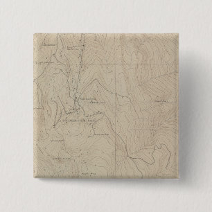 Badge Carré 5 Cm Carte de l'Atlas spécial du parc de Tourtelotte