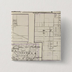 Badge Carré 5 Cm Carte des comtés de Stark et de la partie ouest d