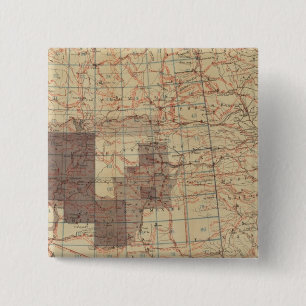 Badge Carré 5 Cm Carte des enquêtes géographiques américaines de