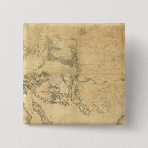 Badge Carré 5 Cm Carte du territoire des États-Unis