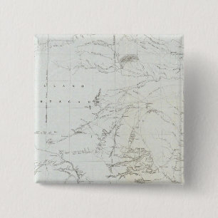 Badge Carré 5 Cm Carte du Texas et d'une partie du Nouveau-Mexique