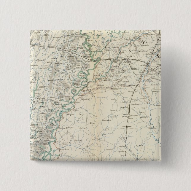 Badge Carré 5 Cm Carte Gen XX (Devant)