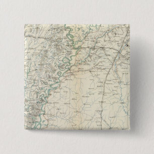 Badge Carré 5 Cm Carte Gen XX