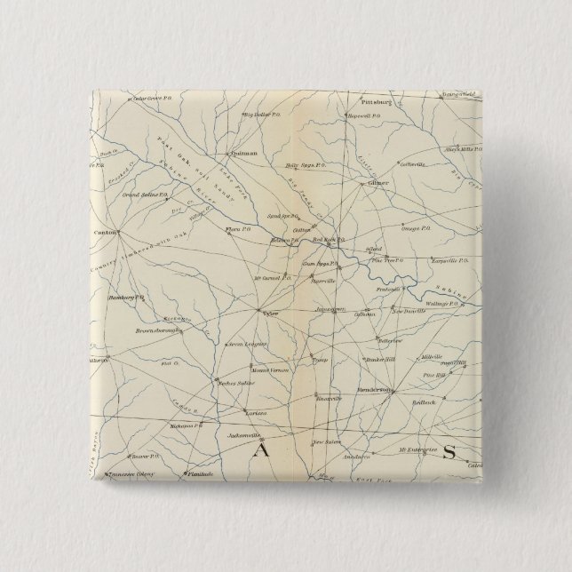 Badge Carré 5 Cm Carte Gén XXIII (Devant)