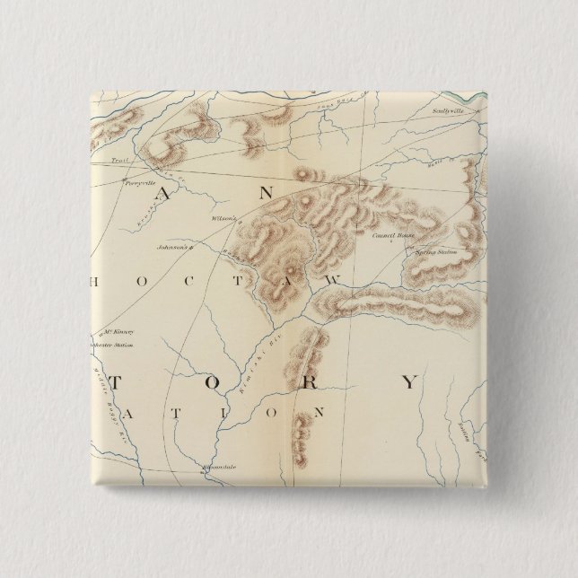 Badge Carré 5 Cm Carte Gén XXIV (Devant)