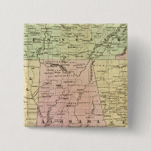 Badge Carré 5 Cm Carte Olney