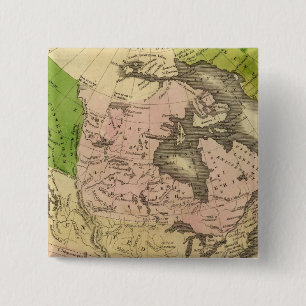 Badge Carré 5 Cm Carte Olney en Amérique du Nord