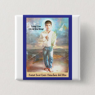 Badge Carré 5 Cm Carte Saint José Luis Sánchez del Rio