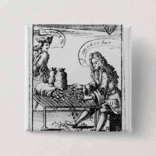 Badge Carré 5 Cm Cartes de jeu commémorant